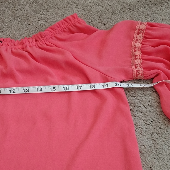 STACCATO coral dress Sz L - Picture 7 of 8